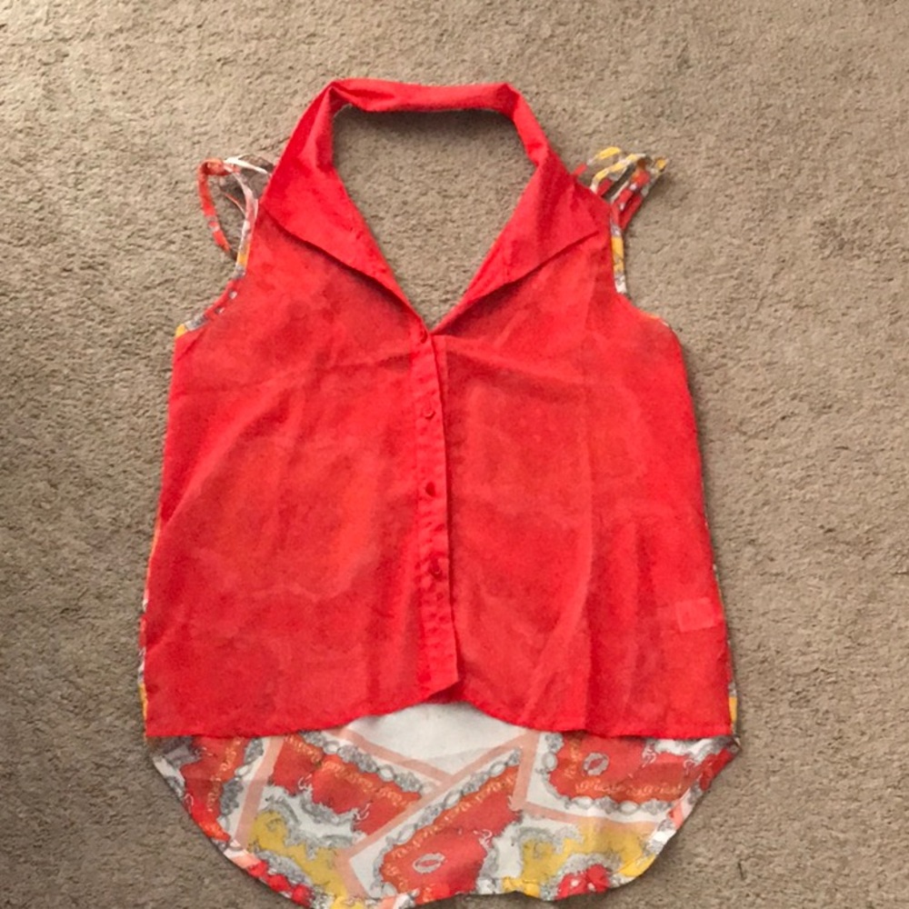 Red blouse